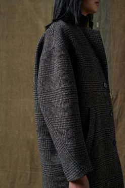 Sœur MANTEAU ROCHESTER - Manteau élégant de la Nouvelle Collection -soeur Soldes 053 ROCHESTER SAPHIR SQUARE PEPINO PACHA 0027