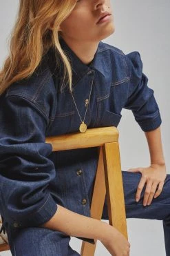 Soeur Médaille DOMITILLE III - Collier Élégant en Argent pour Femme | Accessoires Bijoux -soeur Soldes LOOK16 MEDAILLE DOMI3 CHAINE2 27374trame