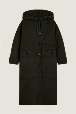 Sœur MANTEAU RAOUL - Manteau élégant de la Nouvelle Collection -soeur Soldes MAN1120RAOUL22WGRI21 1 RETOUCHE VERT