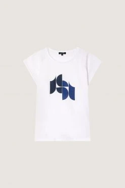 Sœur TEE-SHIRT VALENTINA - Nouvelle Collection | T-shirt Femme Élégant -soeur Soldes TSH1101VALENTIN22WBLA01